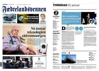 Fædrelandsvennen – 25. januar 2018