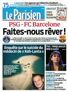 Le Parisien & Cahier Paris du 2 Avril 2013