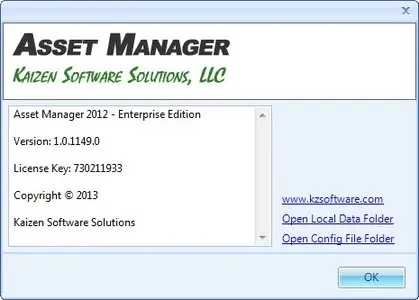 Kaizen Software Asset Manager 2012 Enterprise Edition 1.0.1149.0