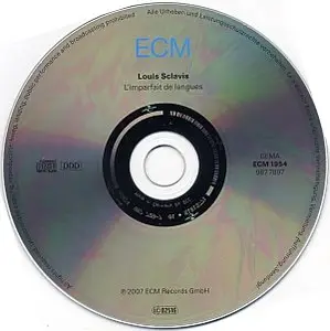 Louis Sclavis - L'imparfait Des Langues (2007) {ECM 1954}