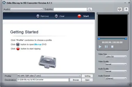 Odin Blu-ray to HD Converter 8.7.1