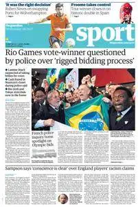 The Guardian Sports supplement  September 06 2017