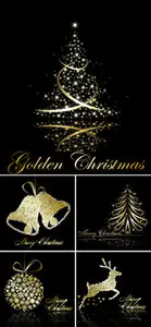 Golden Christmas Vector