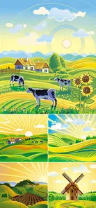 Rural Landscapes Vector