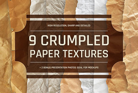 9 Crumpled Paper Textures