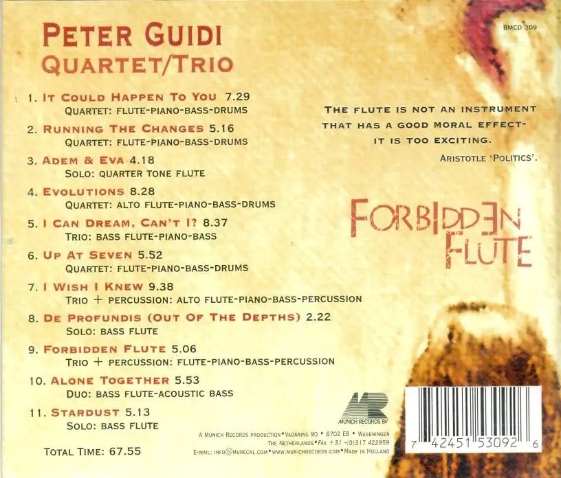 Peter Guidi Quartet & Trio - Forbidden Flute (1999) (Repost)