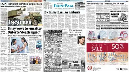 Philippine Daily Inquirer – April 15, 2016