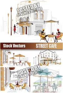 Street Cafe - Stock Vectors