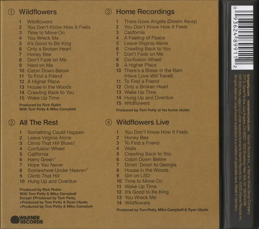 Tom Petty - Wildflowers & All The Rest (2020) {Deluxe Edition ...