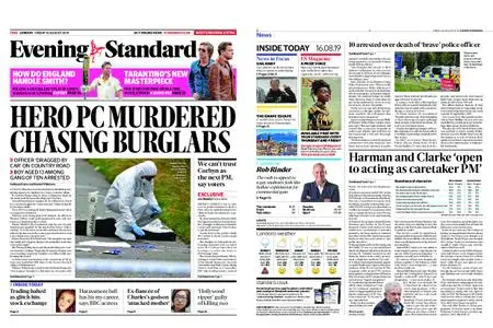 London Evening Standard – August 16, 2019