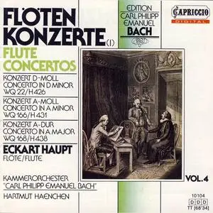 Eckart Haupt, Hartmut Haenchen - C.P.E. Bach: Flute Concertos, Vol. 1 (1986) {Capriccio}