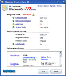 Iobit Advanced WindowsCare v2.0.0.635 Professional