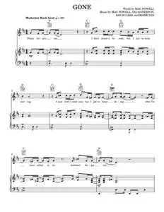 Gone - Third Day (Piano-Vocal-Guitar)