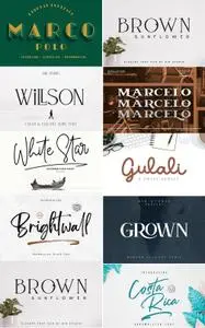 Pack of 9 Creative Fonts Vol 6