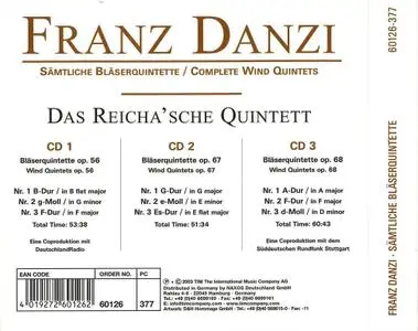 Das Reicha'sche Quintett - Franz Danzi: Complete Wind Quintets (2003)