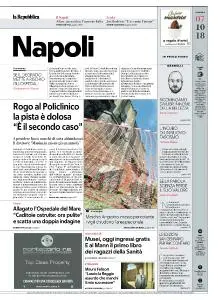 la Repubblica Napoli - 7 Ottobre 2018