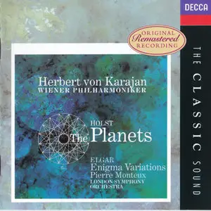 Holst: The Planets Op. 32; Elgar: Enigma Variations Op. 36 - Karajan (Holst); Monteux (Elgar)