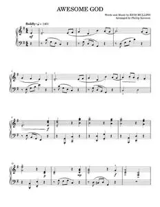 Awesome God - Rich Mullins (Piano Solo)