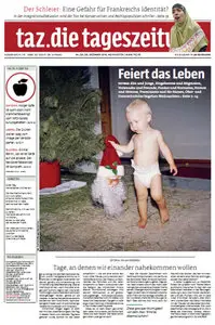 Tageszeitung TAZ vom 24 Dezember 2013