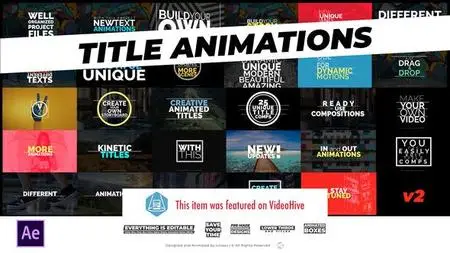 Videohive Title Animations 12794729