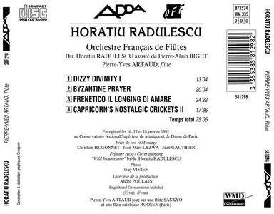 Horatiu Radulescu - Dizzy Divinity, Byzantine Prayer, Frenetico il longing di amare, Capricorn's Nostalgic Crickets II (1993)