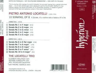 Locatelli Trio, Rachel Isserlis - Pietro Antonio Locatelli: 10 Sonatas, Op.8 (1996) 2CDs, Reissue 2006