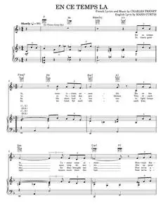 En Ce Temps La (In Times Gone By) - Mann Curtis (Piano-Vocal-Guitar)