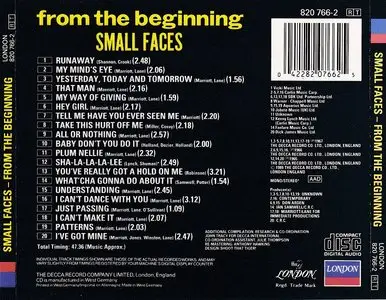 Small Faces - From The Beginning (1967) [1989, Non-remastered]