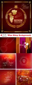 Vectors - Wine Shiny Backgrounds