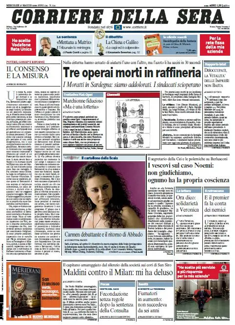 Il Corriere della Sera (27-05-09)