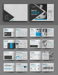 White Paper Template Layout 718545795