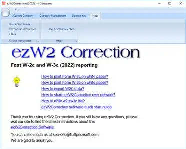 HalfPriceSoft ezW2Correction 3.11.1