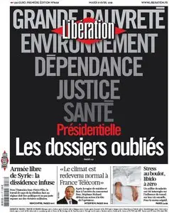 Libération du Mardi 17 Avril 2012