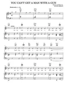 You Can't Get A Man With A Gun - Irving Berlin (Piano-Vocal-Guitar)