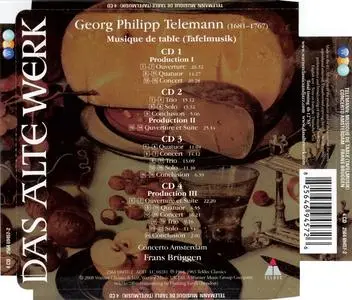 Frans Brüggen, Concerto Amsterdam - Georg Philipp Telemann: Musique de Table [4CDs] (2008)