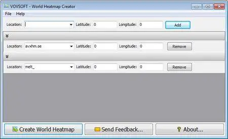 VovSoft World Heatmap Creator 1.4 Portable