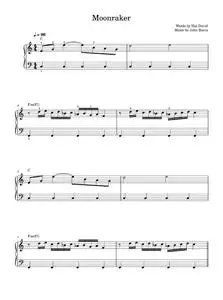 Moonraker - Shirley Bassey (Easy Piano)