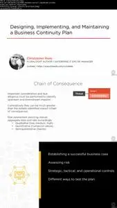 Designing, Implementing, and Maintaining a Business Continuity Plan