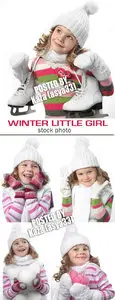 Winter little girl