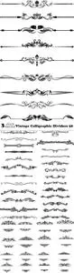 Vectors - Vintage Calligraphic Dividers 58