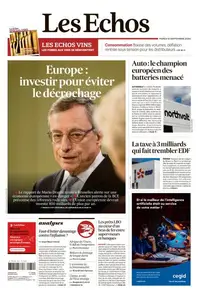 Les Echos du Mardi 10 Septembre 2024