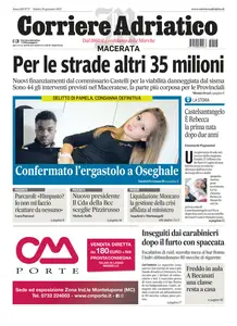 Corriere Adriatico Macerata - 18 Gennaio 2025