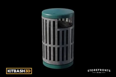 Kitbash: Storefronts - Trash Bin C YQUFAYV