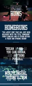 Home Runs - Sports Display Font L6CF3NJ
