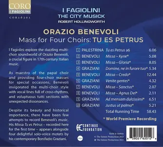 Robert Hollingworth, I Fagiolini - Orazio Benevoli: Missa Tu es Petrus (2023)