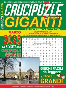 Crucipuzzle Giganti N.43 - Marzo 2025