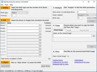 Runtime RAID Reconstructor 5.01