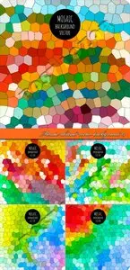 Mosaic abstract vector background 14