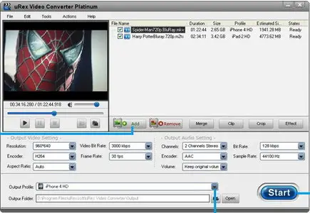 uRex Video Converter Platinum v2.1 