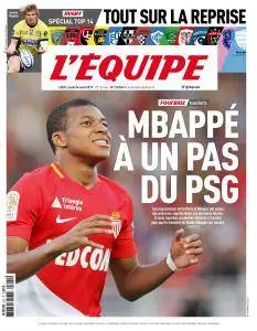 L'equipe du Jeudi 24 Août 2017